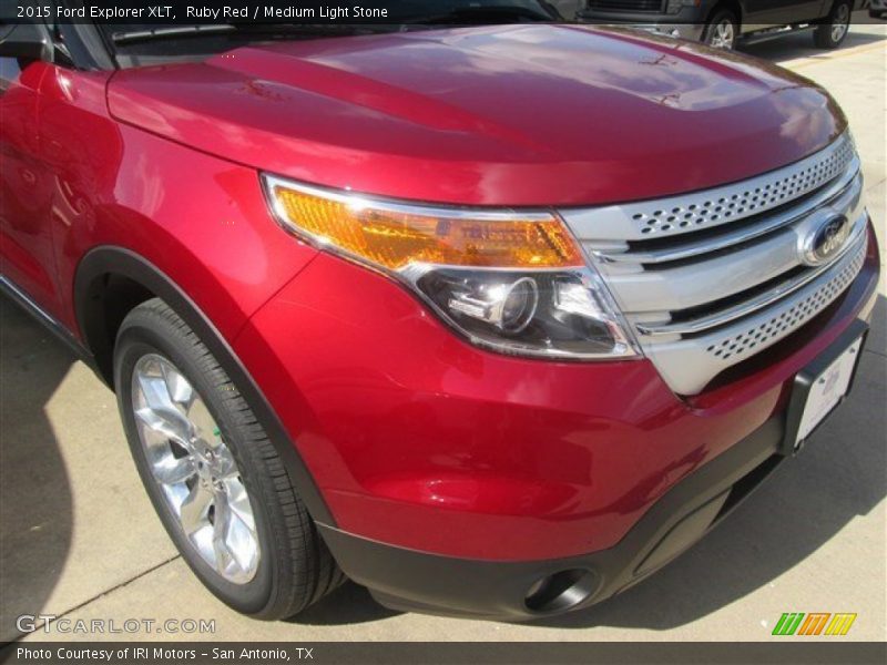 Ruby Red / Medium Light Stone 2015 Ford Explorer XLT