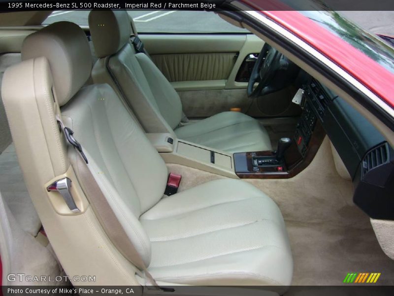 Imperial Red / Parchment Beige 1995 Mercedes-Benz SL 500 Roadster