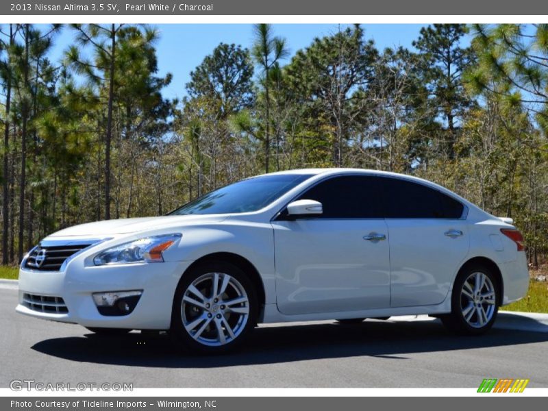 Pearl White / Charcoal 2013 Nissan Altima 3.5 SV