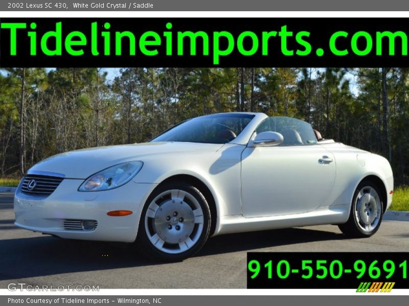White Gold Crystal / Saddle 2002 Lexus SC 430