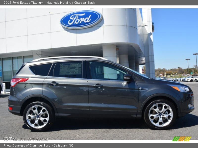 Magnetic Metallic / Charcoal Black 2015 Ford Escape Titanium