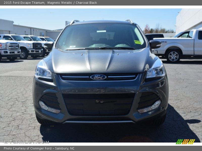 Magnetic Metallic / Charcoal Black 2015 Ford Escape Titanium