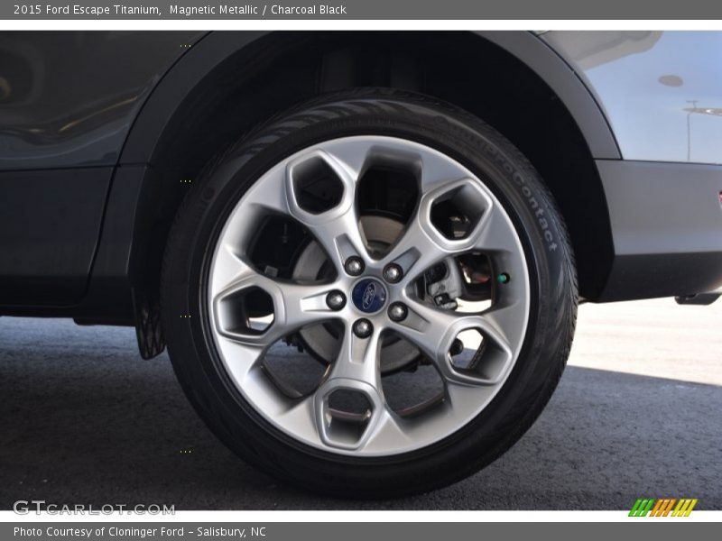 Magnetic Metallic / Charcoal Black 2015 Ford Escape Titanium