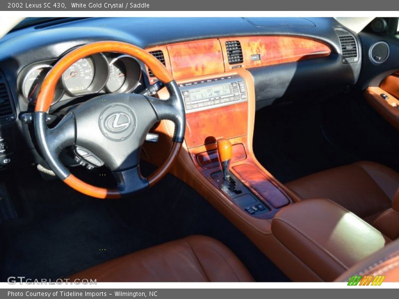 White Gold Crystal / Saddle 2002 Lexus SC 430