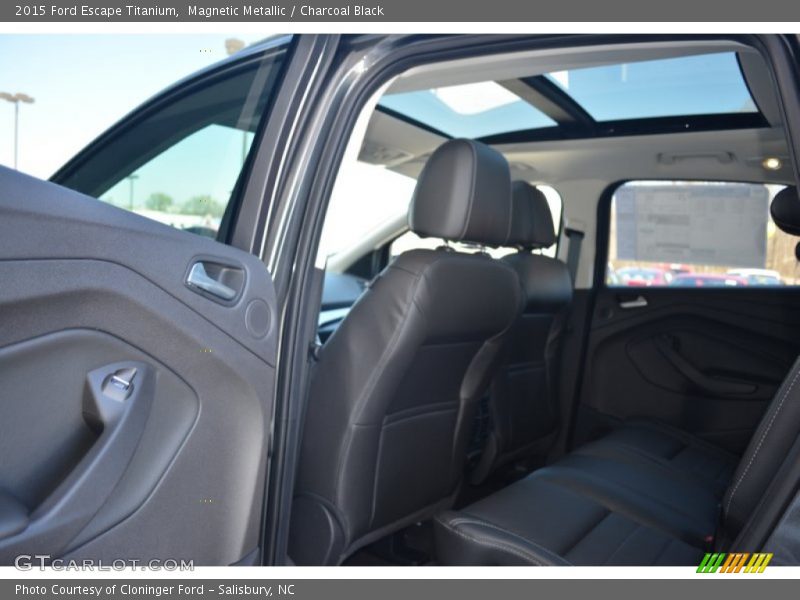 Magnetic Metallic / Charcoal Black 2015 Ford Escape Titanium