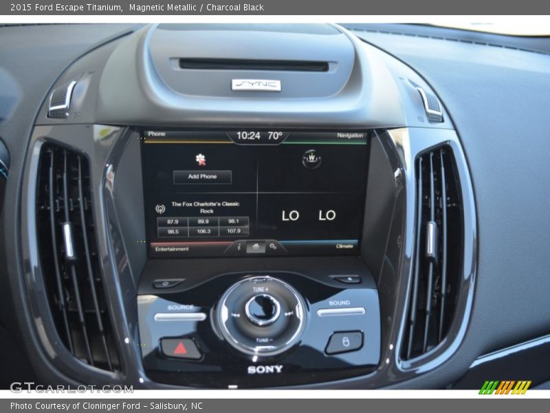 Magnetic Metallic / Charcoal Black 2015 Ford Escape Titanium