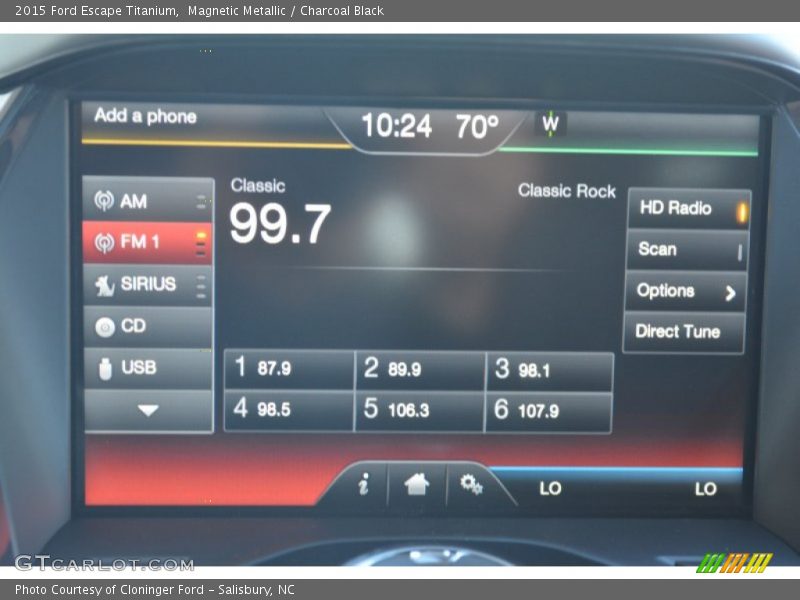 Magnetic Metallic / Charcoal Black 2015 Ford Escape Titanium