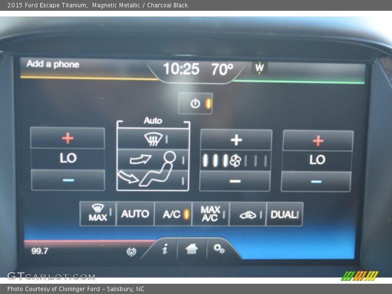 Magnetic Metallic / Charcoal Black 2015 Ford Escape Titanium