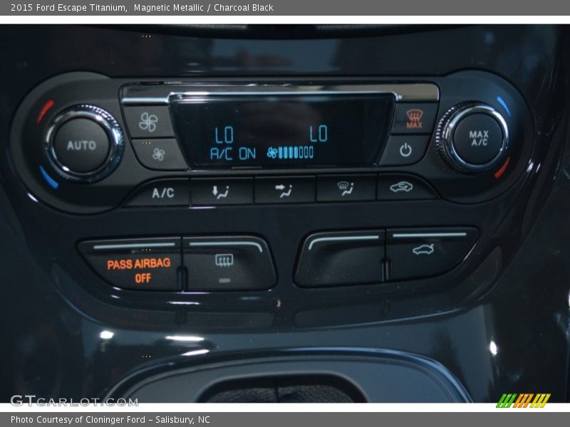 Magnetic Metallic / Charcoal Black 2015 Ford Escape Titanium