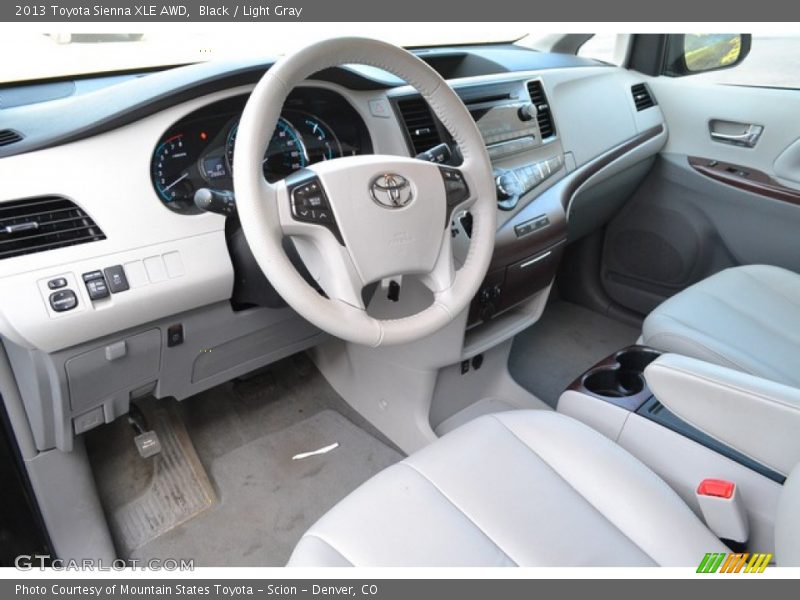 Black / Light Gray 2013 Toyota Sienna XLE AWD