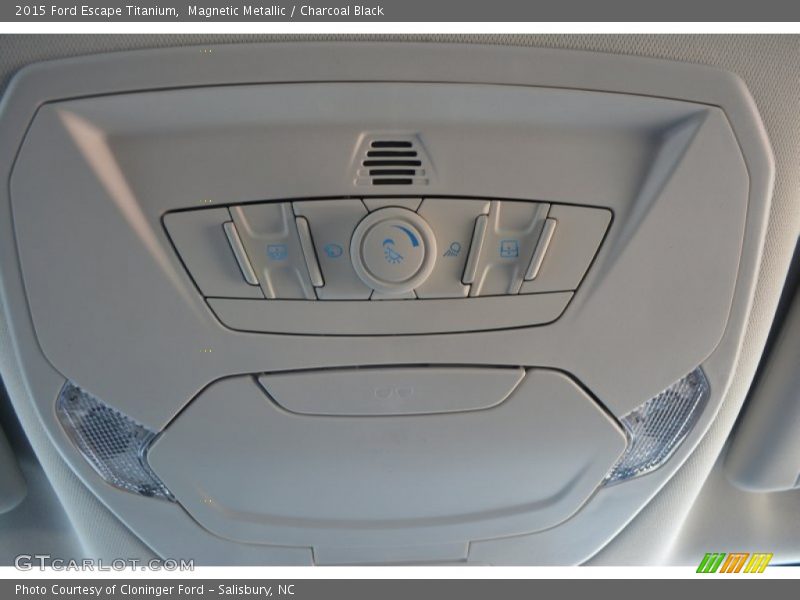 Magnetic Metallic / Charcoal Black 2015 Ford Escape Titanium