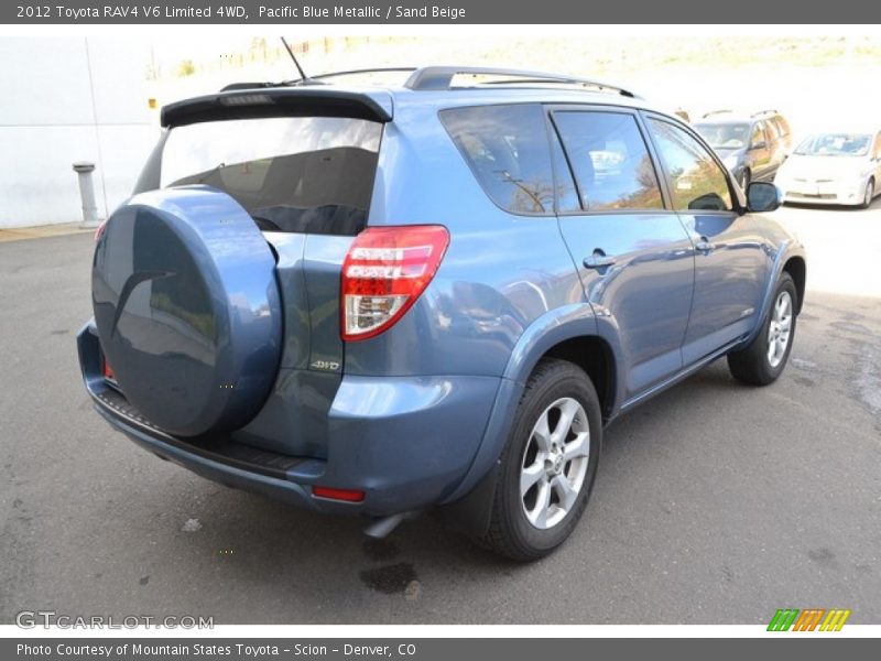 Pacific Blue Metallic / Sand Beige 2012 Toyota RAV4 V6 Limited 4WD