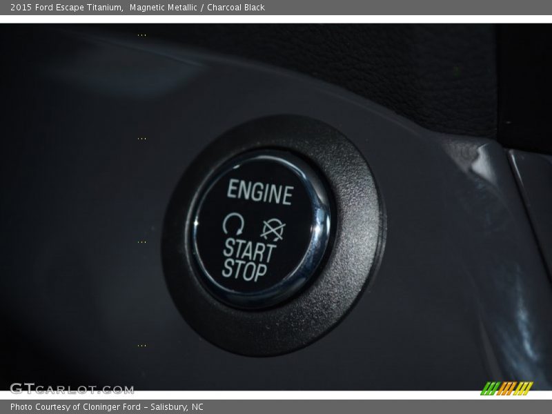 Magnetic Metallic / Charcoal Black 2015 Ford Escape Titanium