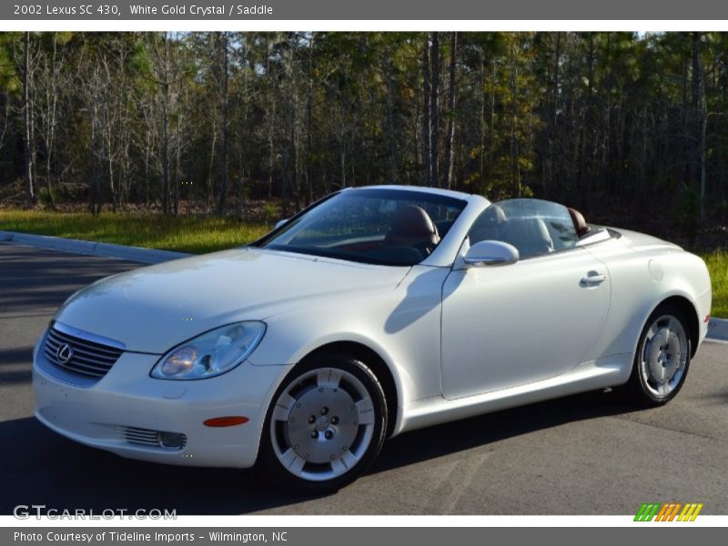 White Gold Crystal / Saddle 2002 Lexus SC 430