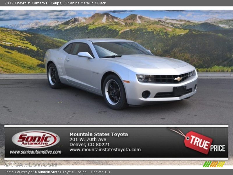 Silver Ice Metallic / Black 2012 Chevrolet Camaro LS Coupe