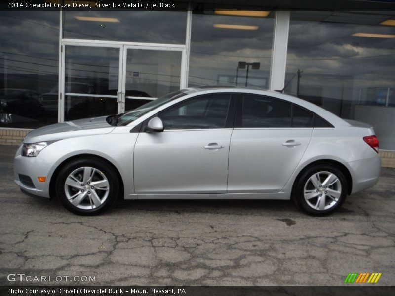 Silver Ice Metallic / Jet Black 2014 Chevrolet Cruze Diesel