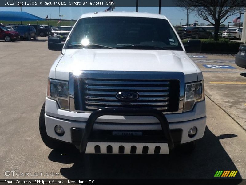 Oxford White / Steel Gray 2013 Ford F150 STX Regular Cab