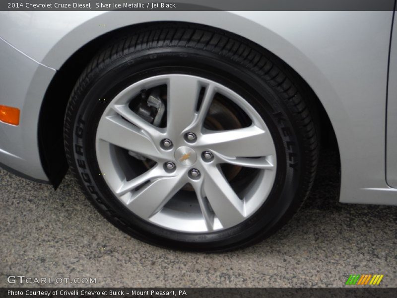 Silver Ice Metallic / Jet Black 2014 Chevrolet Cruze Diesel