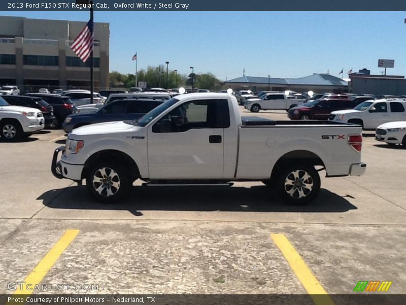 Oxford White / Steel Gray 2013 Ford F150 STX Regular Cab