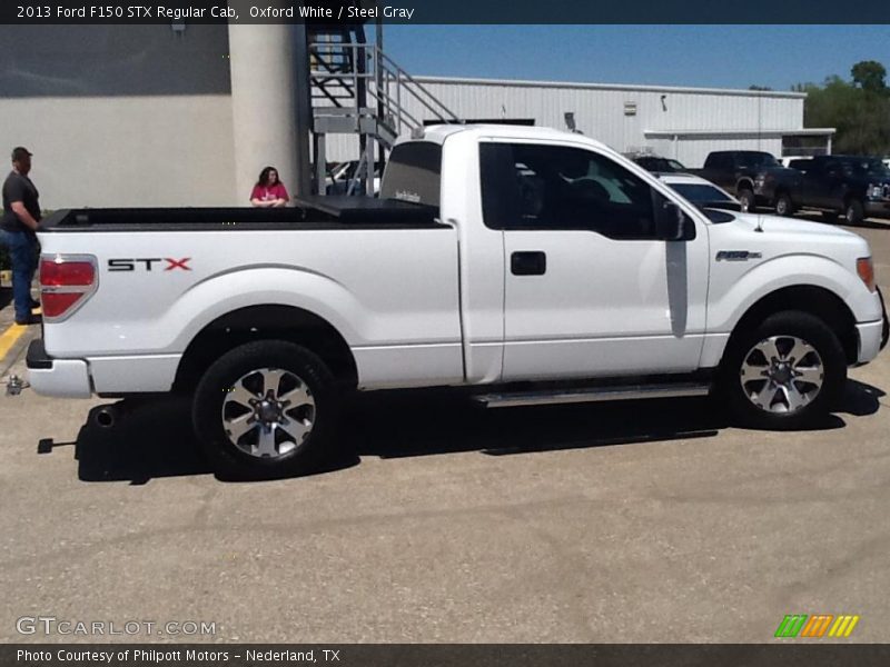 Oxford White / Steel Gray 2013 Ford F150 STX Regular Cab