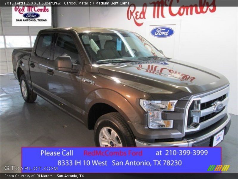 Caribou Metallic / Medium Light Camel 2015 Ford F150 XLT SuperCrew