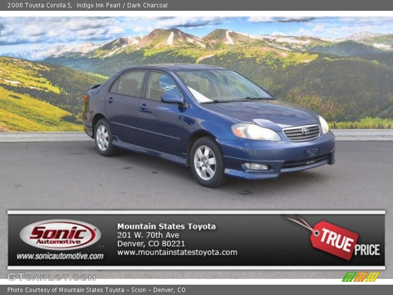 Indigo Ink Pearl / Dark Charcoal 2006 Toyota Corolla S
