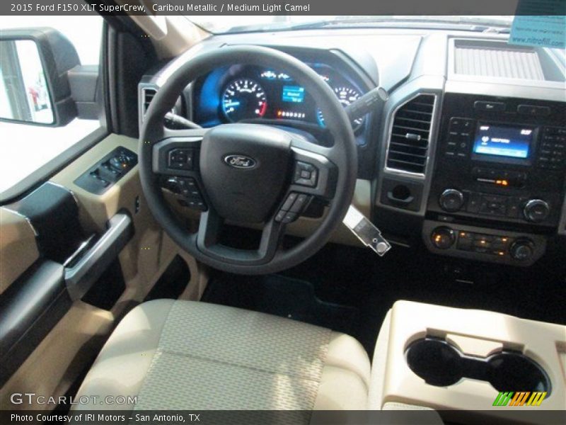 Caribou Metallic / Medium Light Camel 2015 Ford F150 XLT SuperCrew