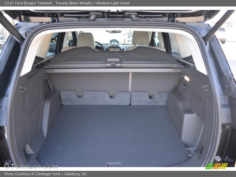 Tuxedo Black Metallic / Medium Light Stone 2015 Ford Escape Titanium