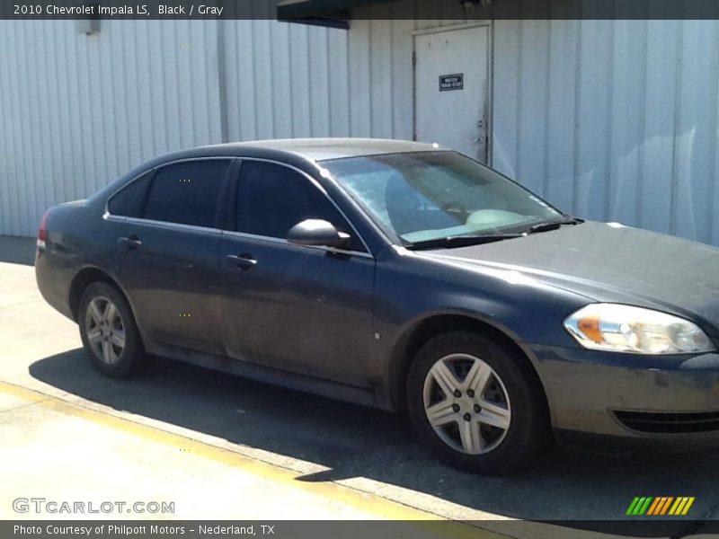 Black / Gray 2010 Chevrolet Impala LS