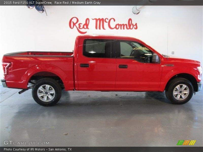 Race Red / Medium Earth Gray 2015 Ford F150 XLT SuperCrew