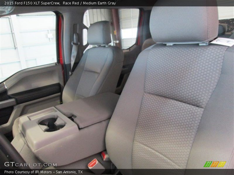 Race Red / Medium Earth Gray 2015 Ford F150 XLT SuperCrew