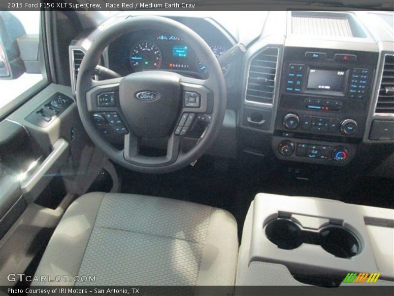 Race Red / Medium Earth Gray 2015 Ford F150 XLT SuperCrew