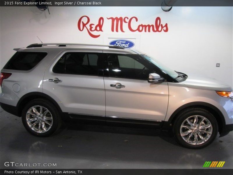 Ingot Silver / Charcoal Black 2015 Ford Explorer Limited