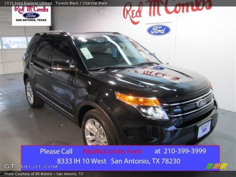 Tuxedo Black / Charcoal Black 2015 Ford Explorer Limited