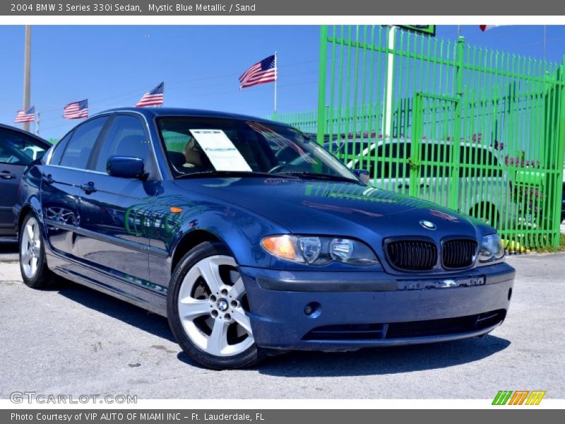 Mystic Blue Metallic / Sand 2004 BMW 3 Series 330i Sedan