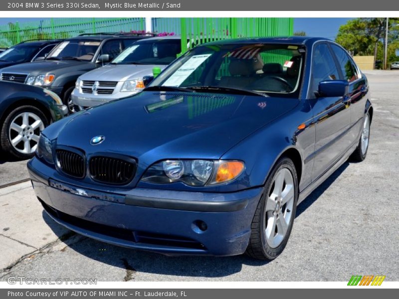 Mystic Blue Metallic / Sand 2004 BMW 3 Series 330i Sedan