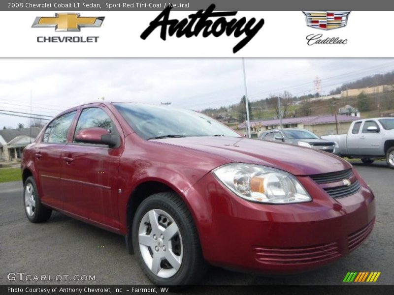 Sport Red Tint Coat / Neutral 2008 Chevrolet Cobalt LT Sedan