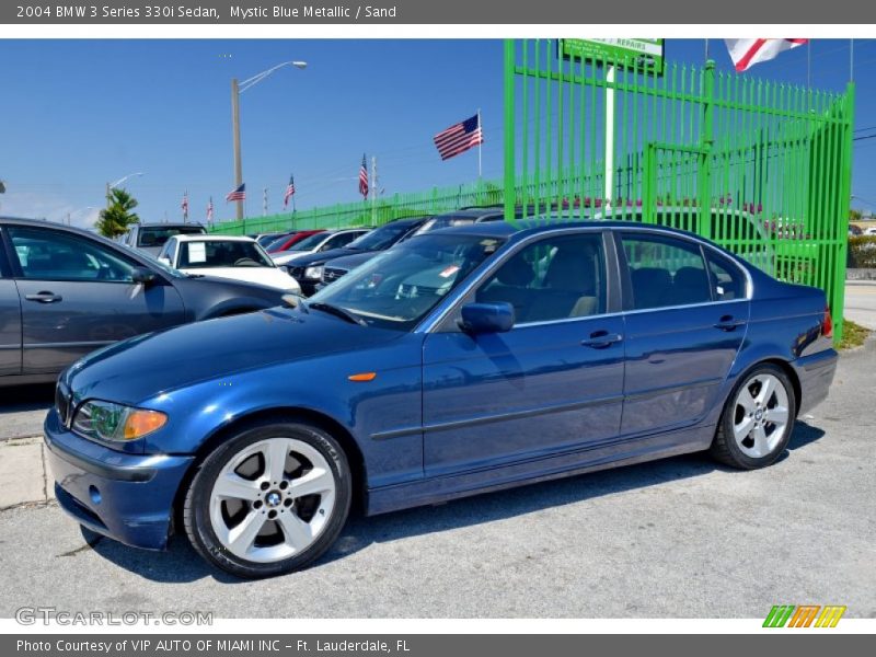 Mystic Blue Metallic / Sand 2004 BMW 3 Series 330i Sedan