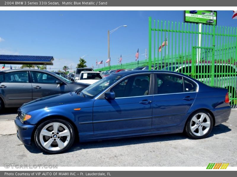 Mystic Blue Metallic / Sand 2004 BMW 3 Series 330i Sedan