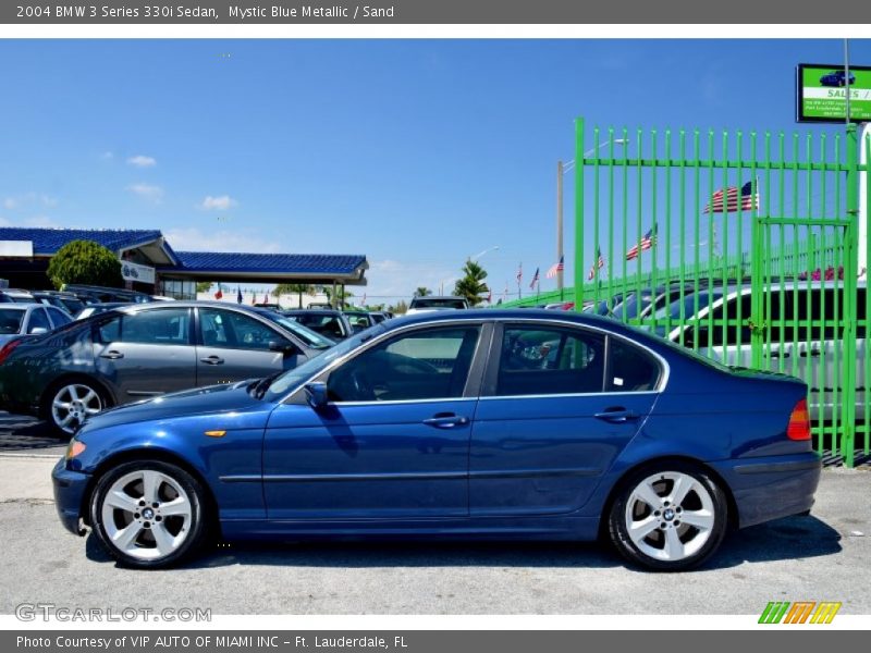 Mystic Blue Metallic / Sand 2004 BMW 3 Series 330i Sedan