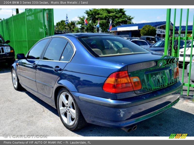 Mystic Blue Metallic / Sand 2004 BMW 3 Series 330i Sedan