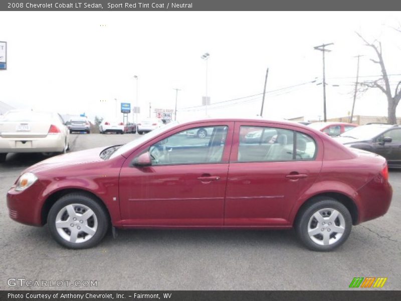 Sport Red Tint Coat / Neutral 2008 Chevrolet Cobalt LT Sedan