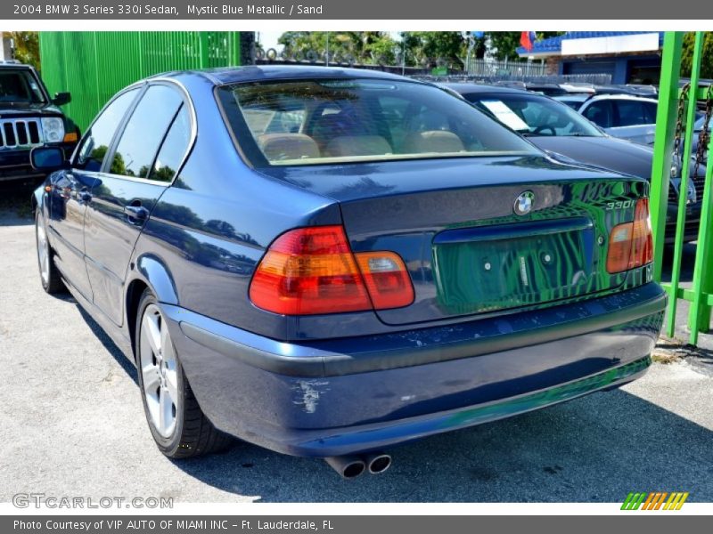 Mystic Blue Metallic / Sand 2004 BMW 3 Series 330i Sedan