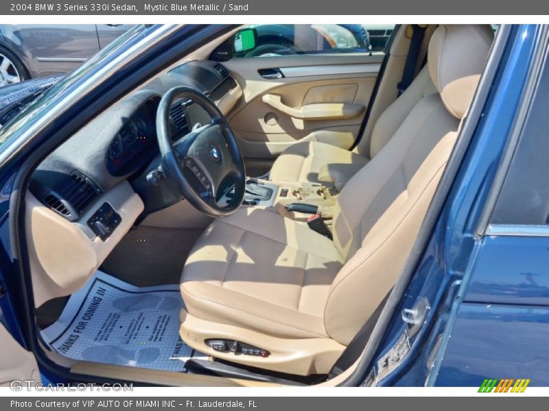 Mystic Blue Metallic / Sand 2004 BMW 3 Series 330i Sedan