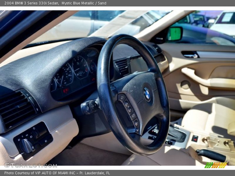 Mystic Blue Metallic / Sand 2004 BMW 3 Series 330i Sedan