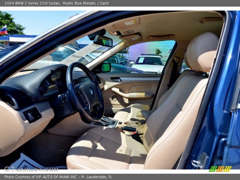 Mystic Blue Metallic / Sand 2004 BMW 3 Series 330i Sedan