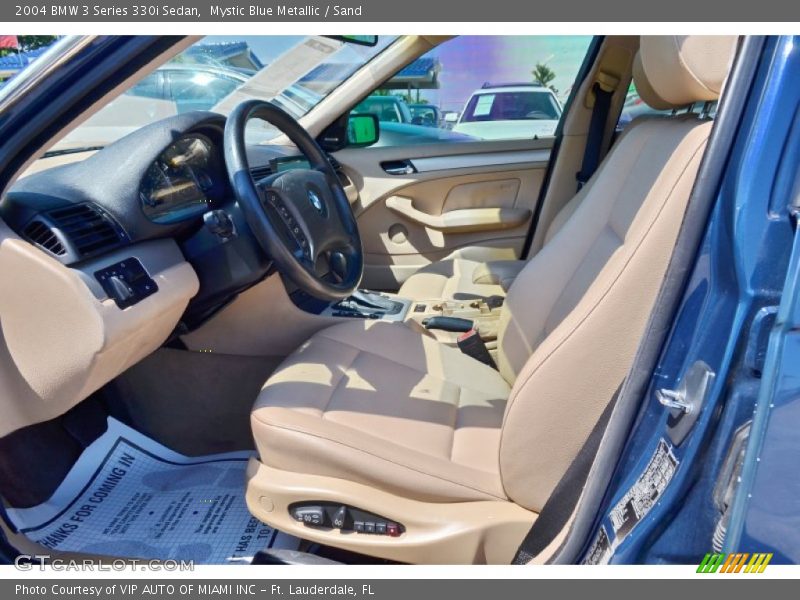 Mystic Blue Metallic / Sand 2004 BMW 3 Series 330i Sedan