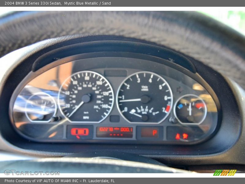 Mystic Blue Metallic / Sand 2004 BMW 3 Series 330i Sedan