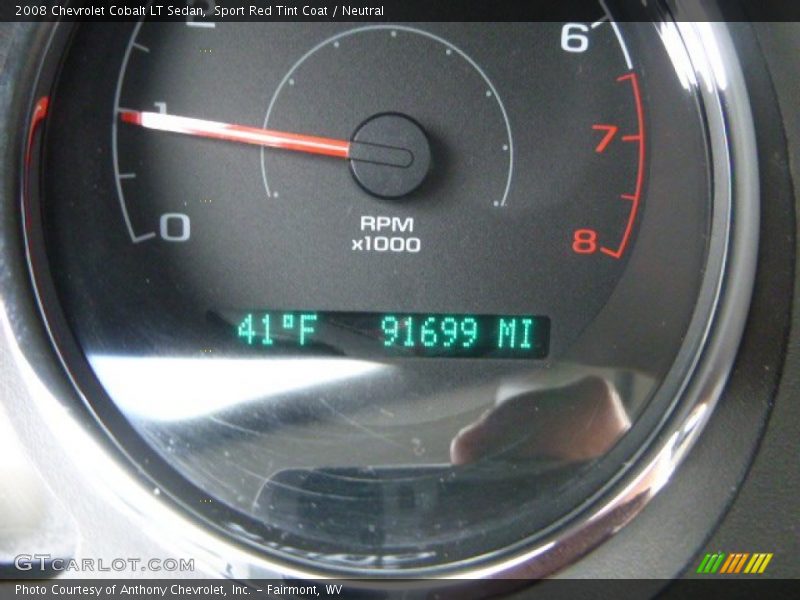 Sport Red Tint Coat / Neutral 2008 Chevrolet Cobalt LT Sedan
