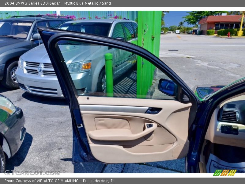Mystic Blue Metallic / Sand 2004 BMW 3 Series 330i Sedan